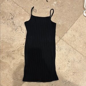 Amazon Black Sleeveless Spaghetti Strap Bodycon Dress